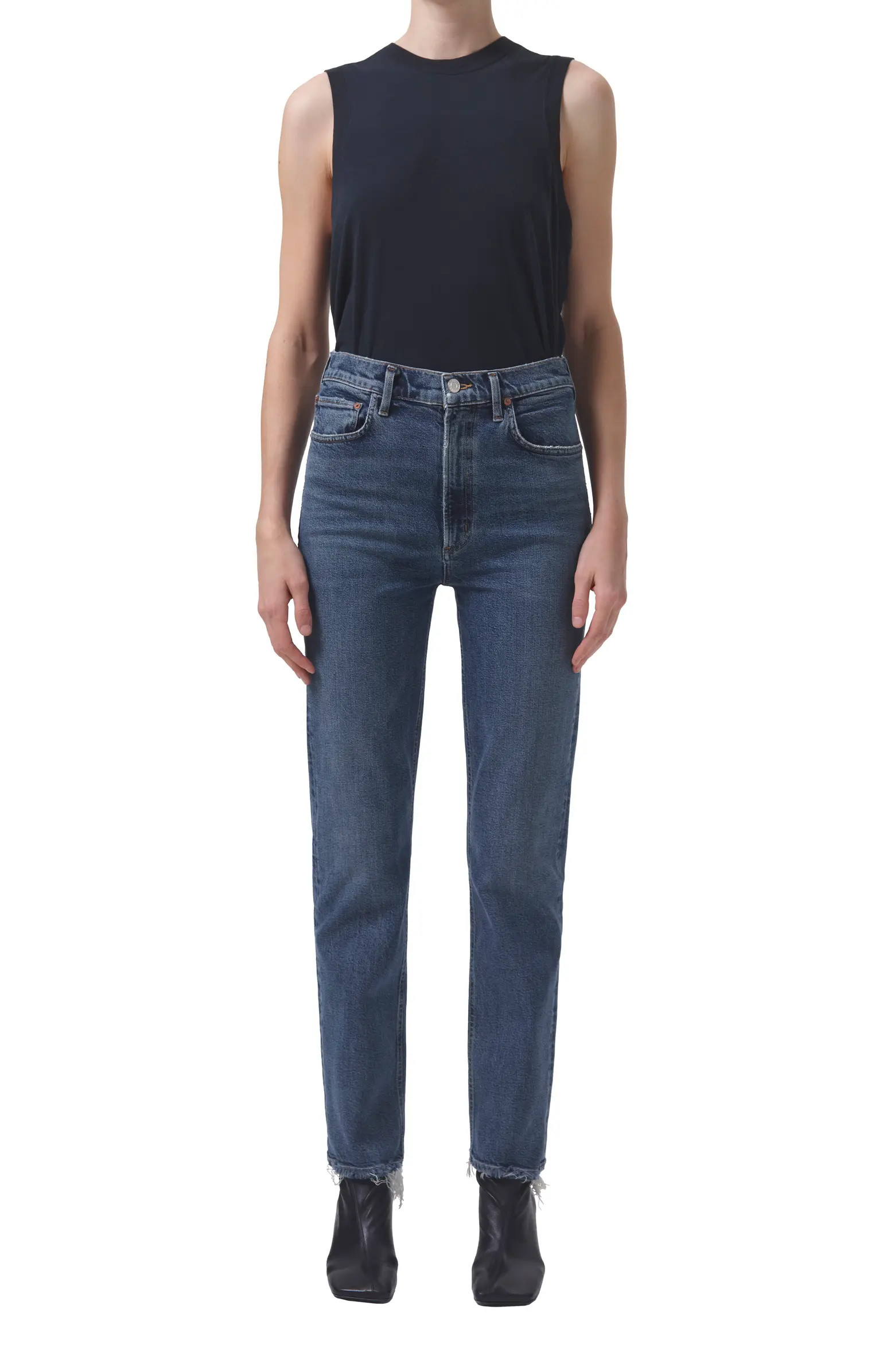 AGOLDE High Waist Stovepipe Jeans | Nordstrom | Nordstrom