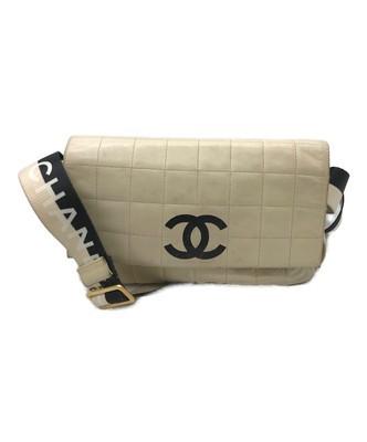CHANEL Chocolate bar sports line shoulder bag  #1378 | eBay US