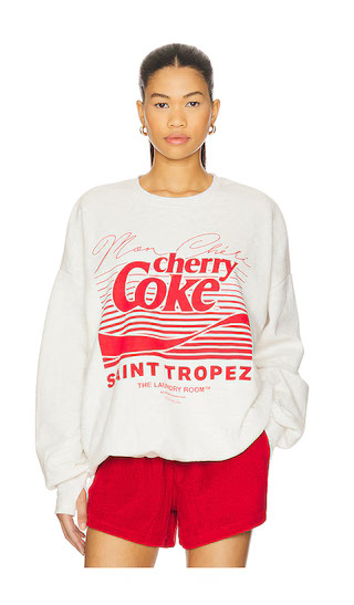 Cherry Coke Saint Tropez Sweatshirt in Pebble Heather | Revolve Clothing (Global)