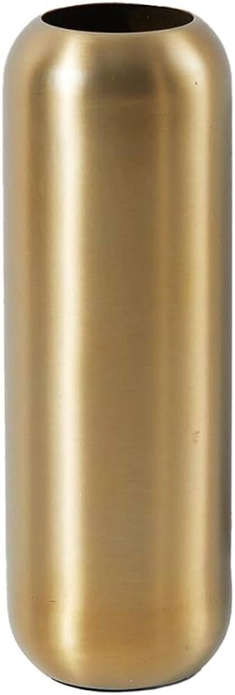 Serene Spaces Living Matte Gold Floral Capsule Vase, Stylish Flower Vases for Centerpieces at Wed... | Amazon (US)