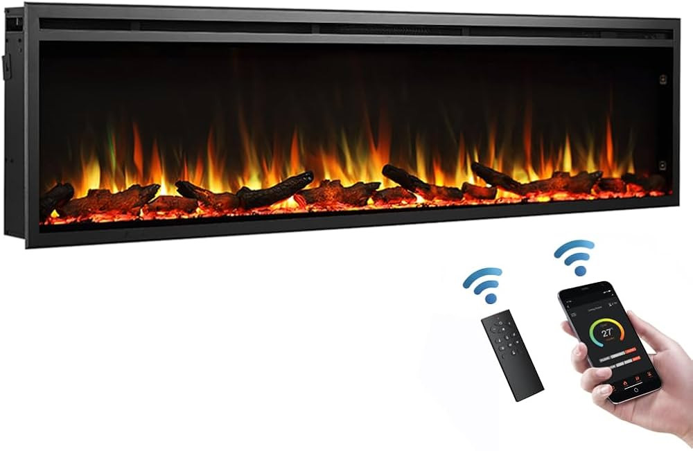 LegendFlame Austin in Wall Recessed & Wall Mounted Electric Fireplace (72") | Amazon (US)