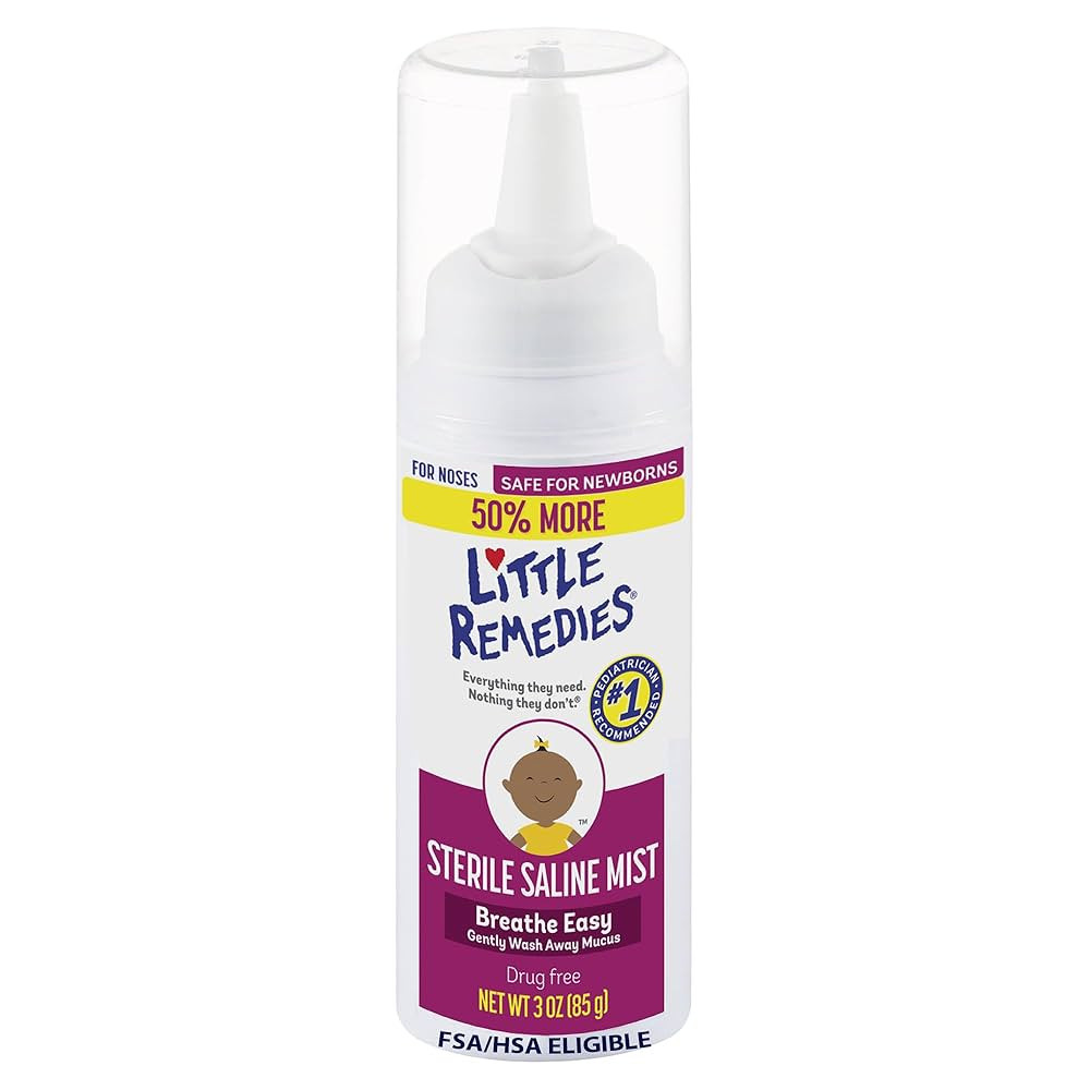 Little Remedies Sterile Saline Nasal Mist, Safe for Newborns, 3 oz | Amazon (US)