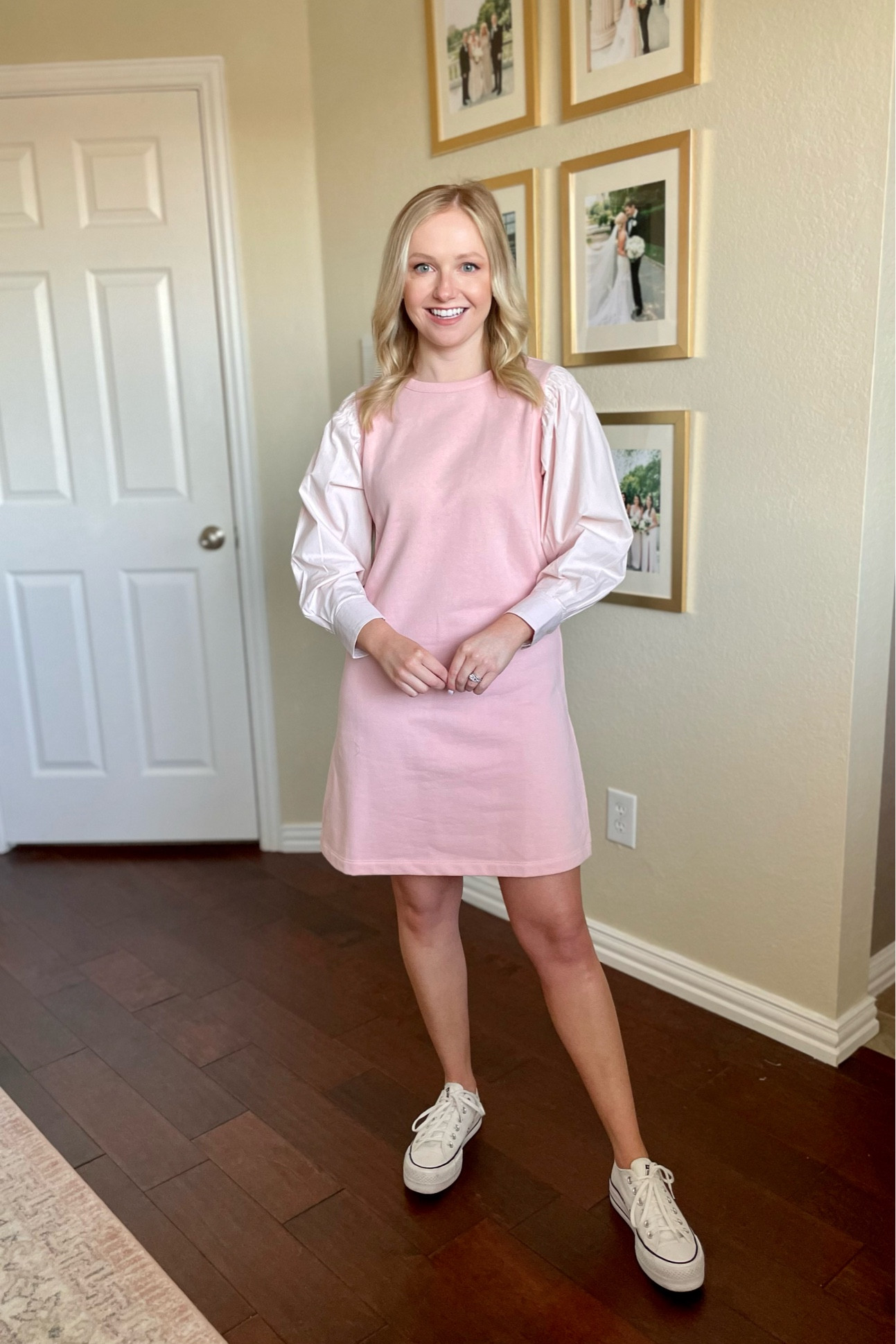 Wearing an XS | shirt dress, pink dress, casual dress, Valentine’s Day, spring dress, teacher outfit #competition 

#LTKFind #LTKunder50 #LTKSeasonal