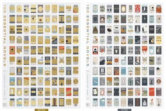 100 Essential Novels Scratch-off Chart | Etsy | Etsy (US)