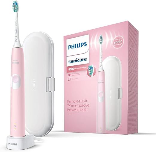 Philips Sonicare ProtectiveClean model 4300 Electric Toothbrush, Pastel Pink | Amazon (UK)