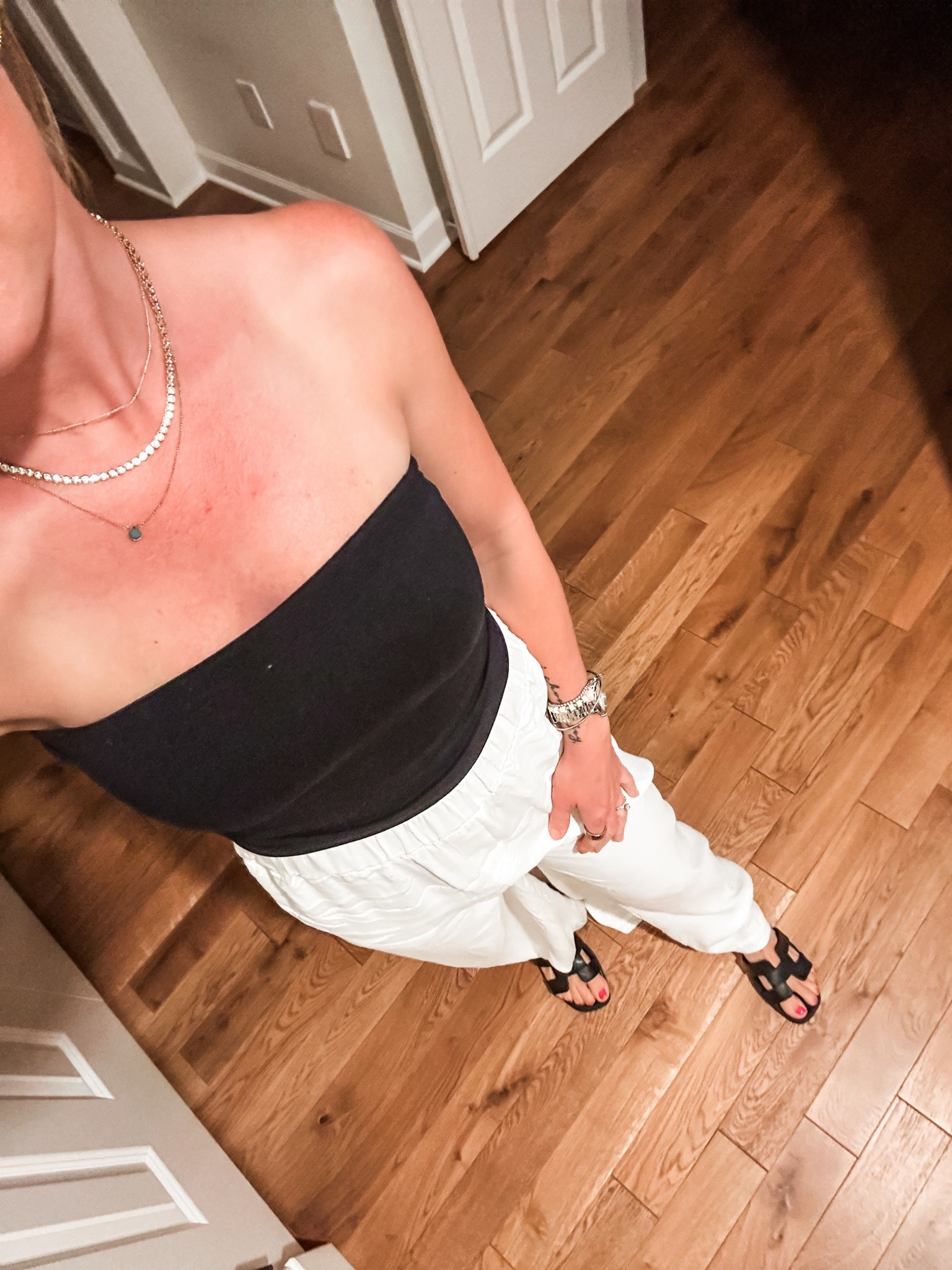 Date night outfit and my new clearance Anthropologie silk pants! Super comfortable and chic for a great price  

#LTKSummerEdit #LTKStyleTip #LTKFindsUnder100