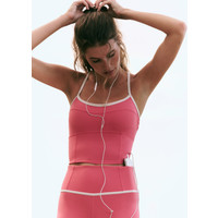 Vuori AllTheFeels™ Corset Tank Top | Sunset Pink | Small | Vuori Clothing (US & Canada)