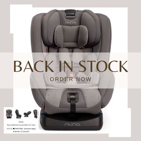 Nuna Rava back in stock . $100 off . Refined. Convertible . Car seat. Baby. Infant. Kids. 

#LTKkids #LTKbaby #LTKbump