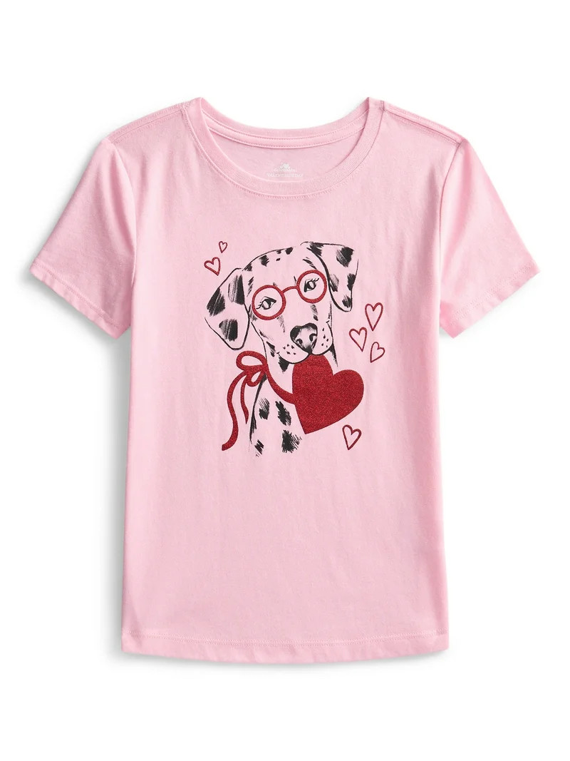 Valentine's Day Girls Graphic Tee from Way To Celebrate, Sizes 4-18 | Walmart (US)