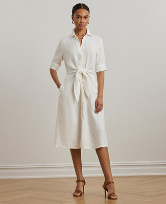 Women's Point Collar Shirt-Dress | Macy's