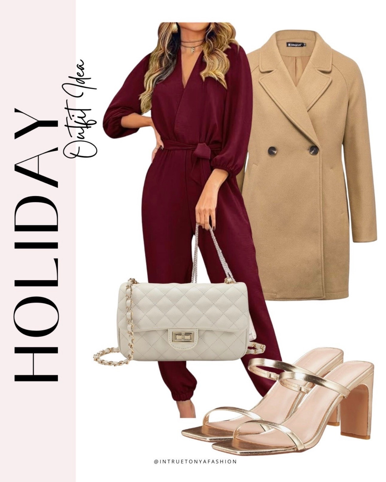 Holiday party outfit — red jumpsuit with gold heels, white handbag, and khaki peacoat







Christmas party dress | holiday dress | new years eve dress | amazon formal wear | cocktail party dress winter | evening dress | winter wedding guest dress | wedding guest outfit amazon | heels | holiday party dress | amazon formal wear | amazon holiday dresses | holiday cocktail dress | holiday party dress | holiday party outfit | work holiday party | New Year’s Eve outfit | NYE outfit 

#LTKHoliday #LTKFindsUnder50 #LTKStyleTip