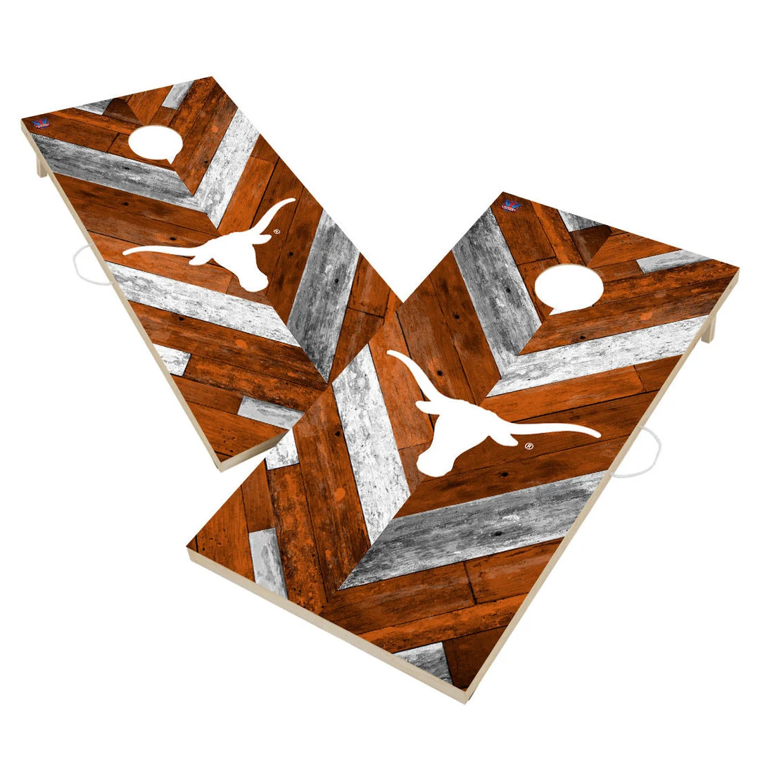 Texas Longhorns Backyard 2x4 Cornhole Board Set Officially Licensed NCAA Outdoor Cornhole Boards ... | Etsy (US)