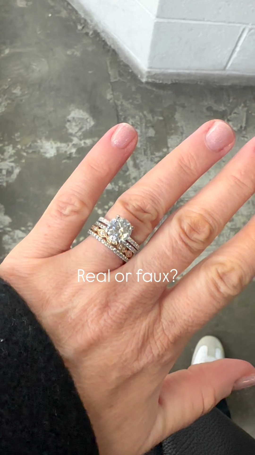 Some are real and on is not. Can you tell which??? Linked them all here. 

Spider alert, the bands are all real diamonds and white gold from my wedding. The engagement ring is moissanite (real semi precious stone) and white gold! It’s more fiery and reflective than actual diamonds and costs wayyyy less. This is 3ct    

#LTKValentine #LTKselfcare #LTKdayinmylife