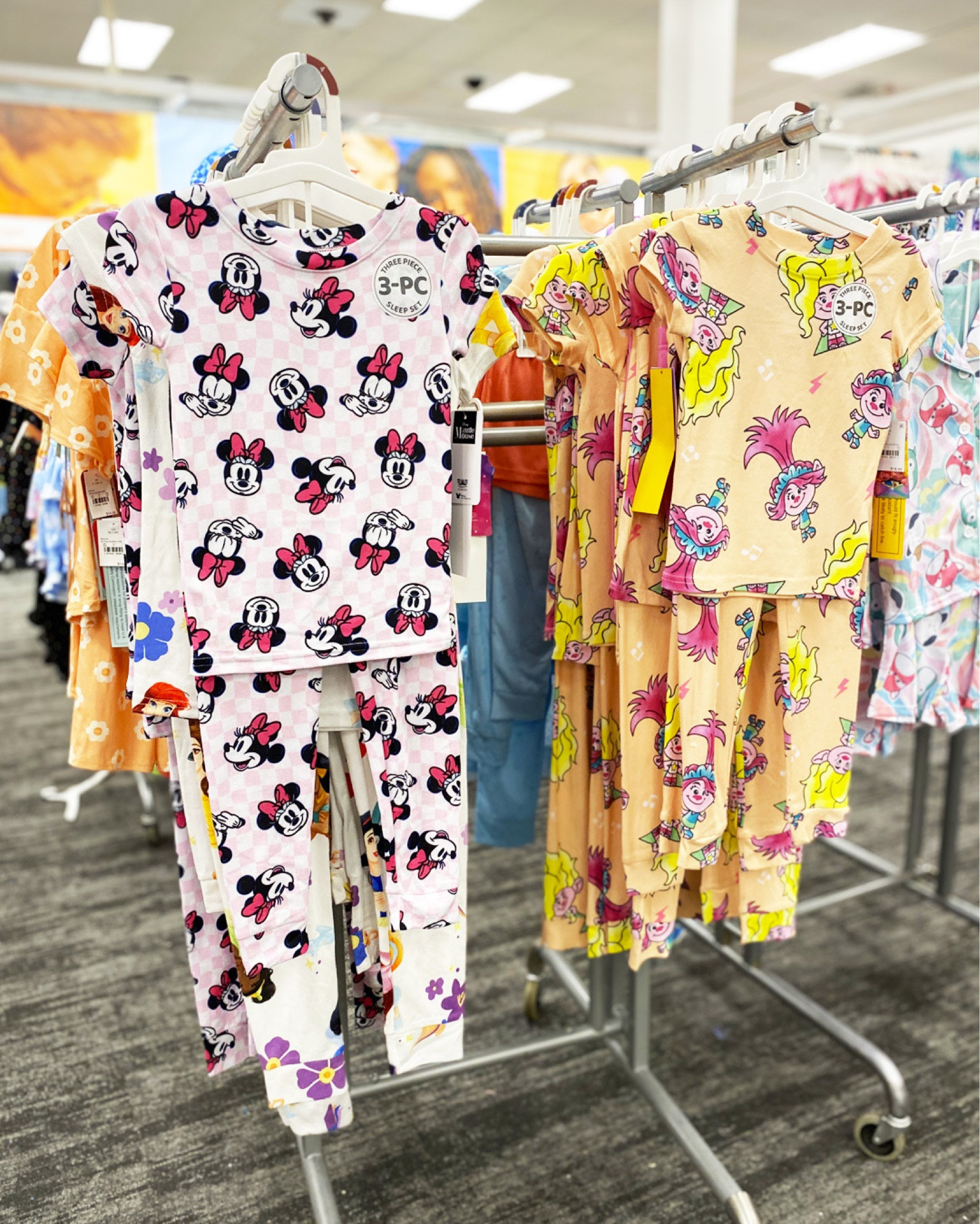 Girl’s character pj sets 😍 Spotted Minnie Mouse and Trolls style Each set includes a sleep shirt, pair of pajama pants and solid-color shorts ($18)

#LTKbaby #LTKkids #LTKfindsunder50