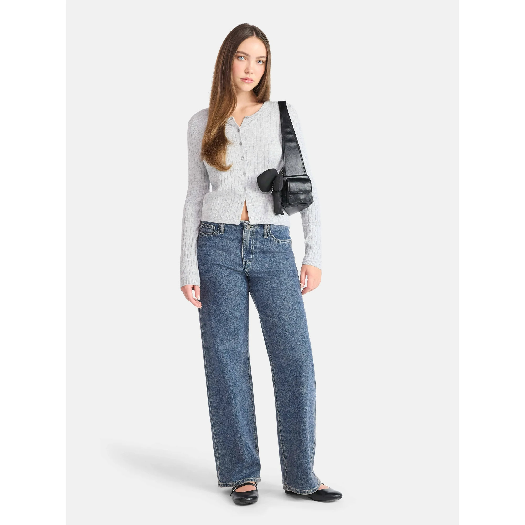 No Boundaries Button-Front Cardigan, Women's | Walmart (US)
