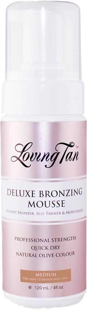 Loving Tan Deluxe Bronzing Mousse, Medium - Streak Free, Natural looking, Professional Strength S... | Amazon (US)