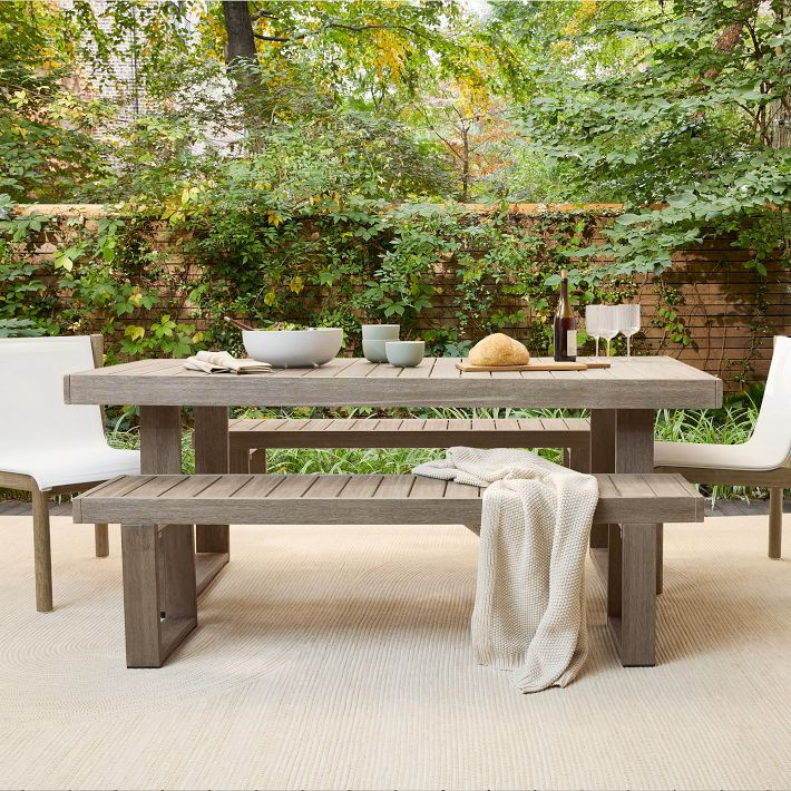 Portside Outdoor Dining Table (76.5"–96") | West Elm (US)