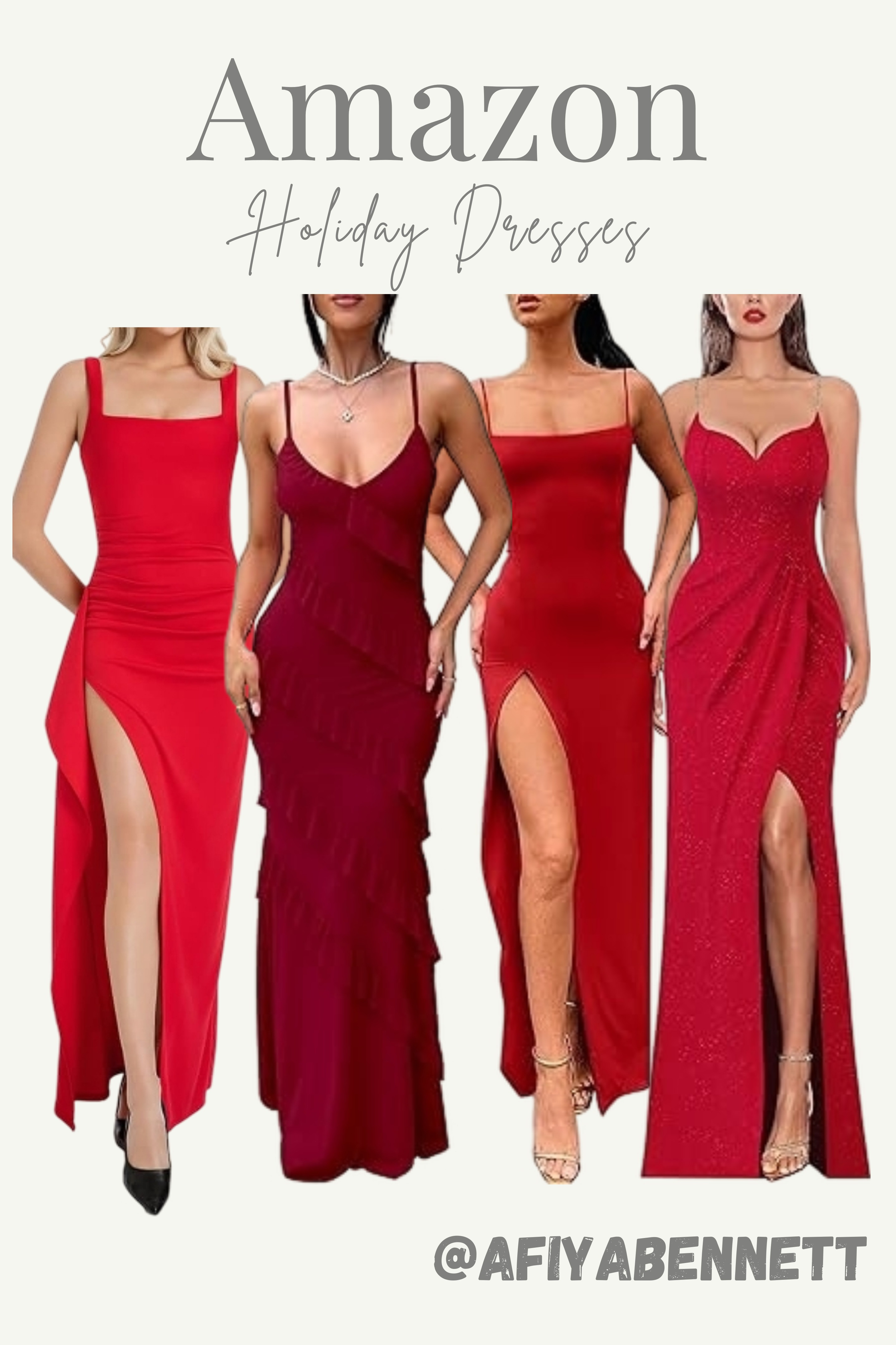 Holiday party ready? My Amazon round-up of the best holiday dresses is here! Find affordable, chic, and festive dresses perfect for your next Christmas party, New Year's Eve event, or winter celebration! Tap to shop these must-have holiday looks! #AmazonFashion #HolidayDresses #PartyDress #FestiveStyle #OOTN #AffordableFashion #ShopTheLook #LTKHoliday 

 #LTKGiftGuide #LTKHoliday #LTKSaleAlert