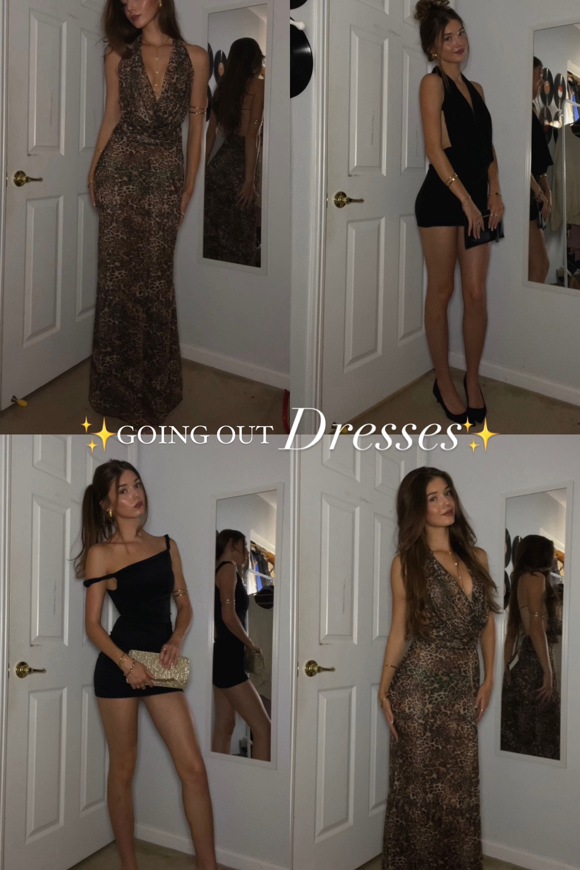 Go to fancy going out dresses💋🐆 #goingoutoutfit #dresses #leopardprint 