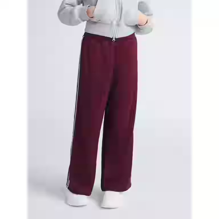 Weekend Academy Girls Wide Leg Track Pants with Side Stripes, Sizes 4-18 | Walmart (US)