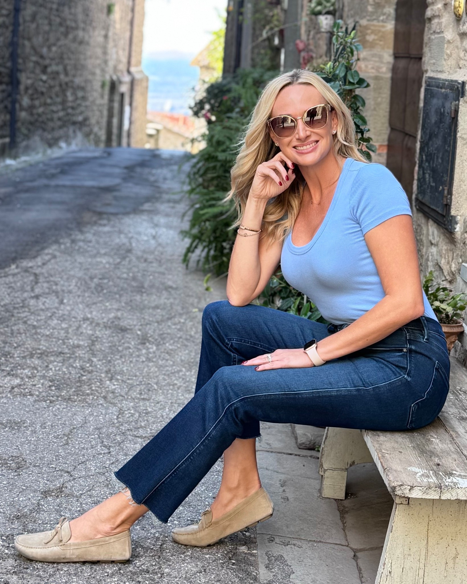 Prada metal cat-eye sunglasses in the perfect gold finish. Lightweight, flattering on so many face shapes, and an easy everyday designer upgrade. These have the signature Prada triangle temples and gradient lenses- timeless, chic, and worth every wear.

Italy Travel
#PradaSunglasses #DesignerShades #CatEyeSunglasses #LTKStyle #LTKFinds #LuxuryAccessories


#LTKOver40 #LTKootd #LTKTravel