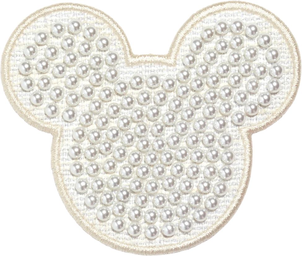 Blanc Disney Mickey Mouse Pearl Patch | Stoney Clover Lane