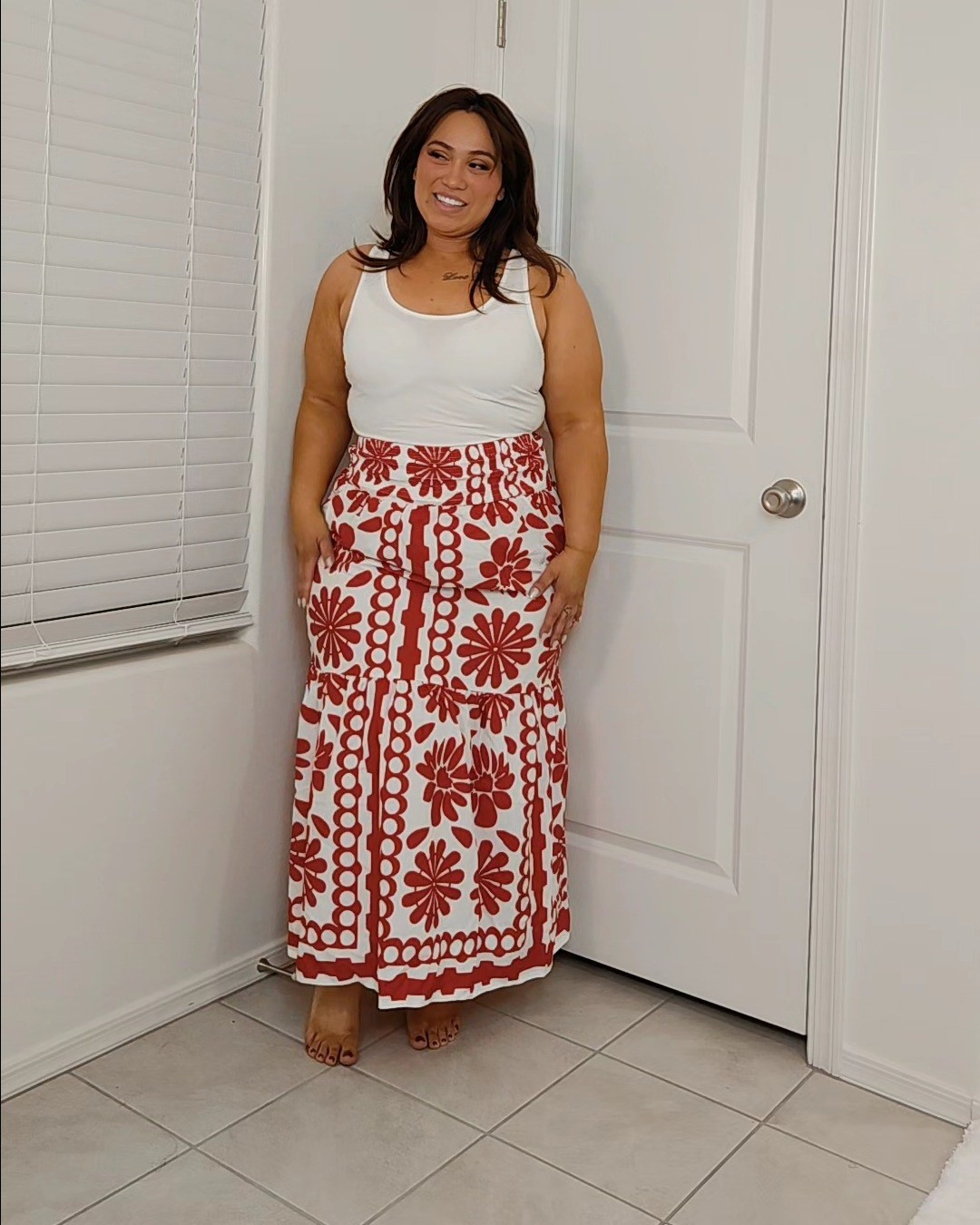 Amazon Milumia Women's Boho Floral Print Maxi Skirt Smocked High Waisted Ruffle A Line Summer Skirts

#LTKPlusSize #LTKMidsize