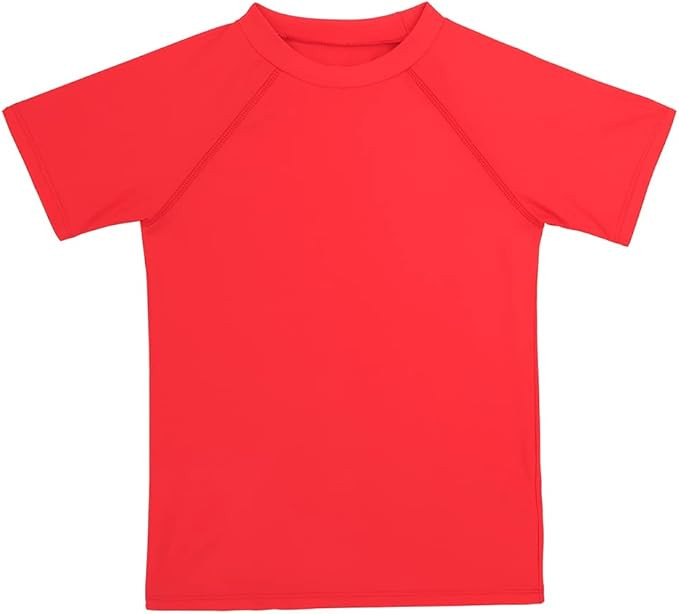 ESTAMICO Boys Short Sleeve Rash Guard Shirt Quick Dry Swimwear UPF 50+ Protection Athletic Swim T... | Amazon (US)