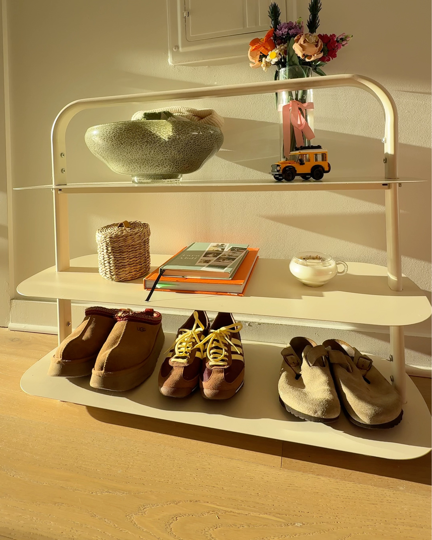 my entry way storage that doubles as a shoe rack 💖

#LTKHome #LTKStyleTip #LTKFindsUnder100