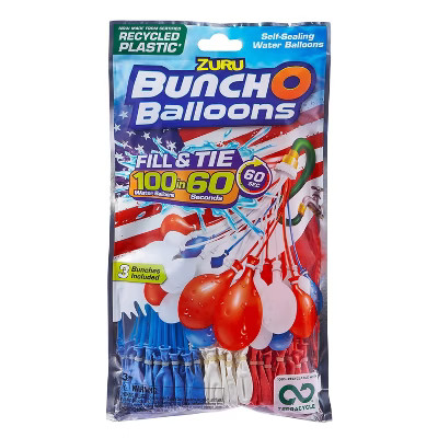 Bunch O Balloons Recycle Balloons - Red/White/Blue | Target