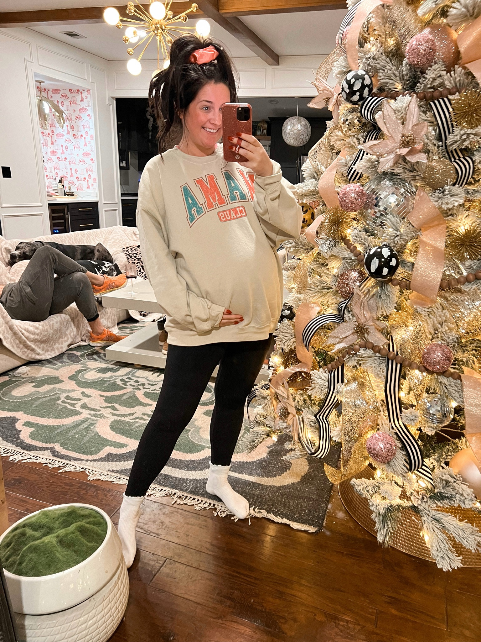Sweatshirt // xl
Leggings // medium

Bump
Pregnant
Christmas
Mama
Holiday
Gift 
Socks

#LTKHoliday #LTKbump #LTKsalealert