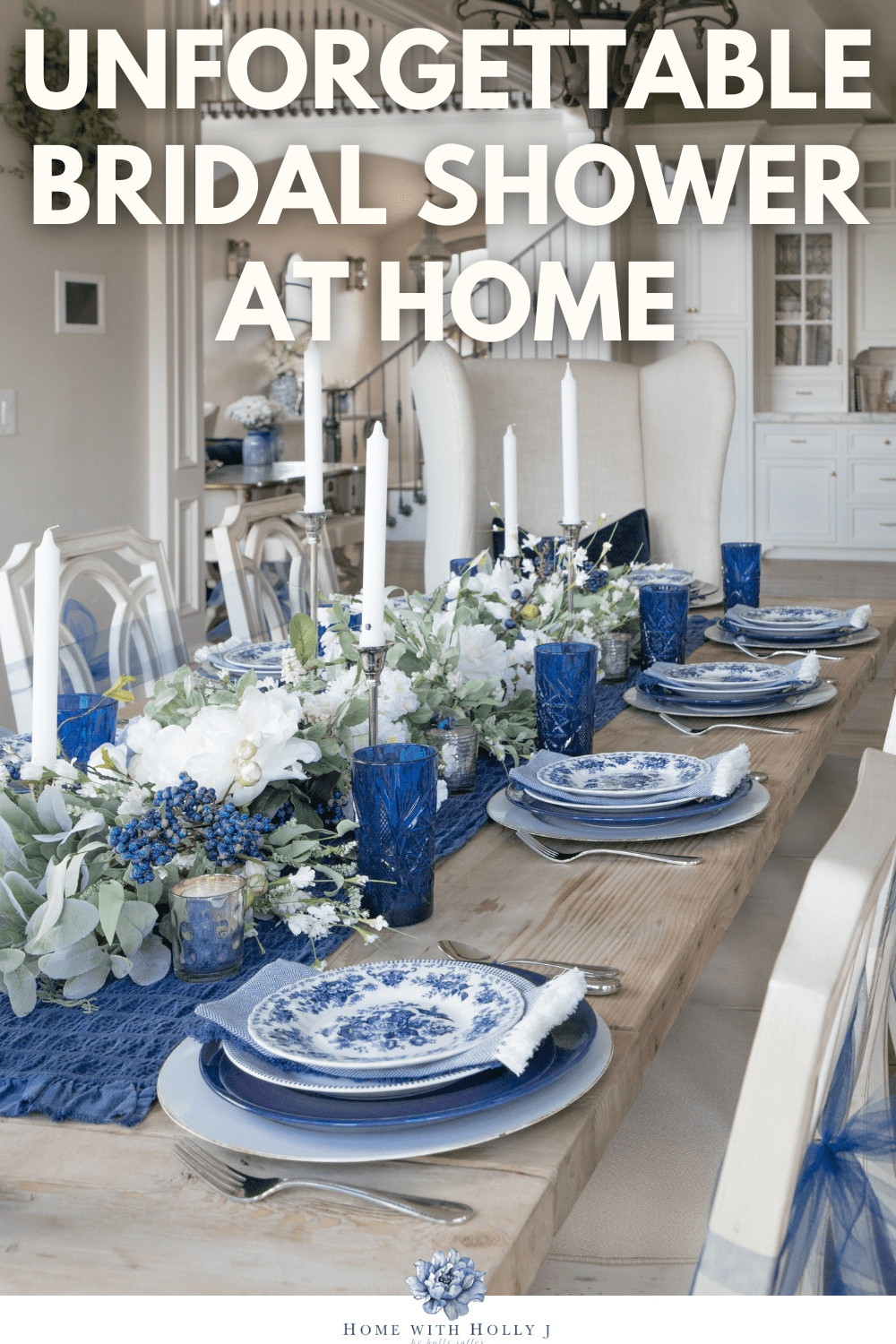 Obsessed with this dreamy bridal shower tablescape from Holly Jolley’s “Unforgettable Bridal Shower Ideas at Home” 💙✨ Shop the elegant blue & white decor, florals, candles, and hosting favorites now on LTK! Tap to recreate this cozy luxury wedding aesthetic 🤍 #LTKHome #BridalShower #WeddingDecor #Tablescape #CozyLuxury #HostessStyle #WeddingInspo #BlueAndWhiteDecor #LTKWedding #HomeWithHollyJ #ShopHollyJHome 

 #LTKmomlife #LTKHome #LTKWedding