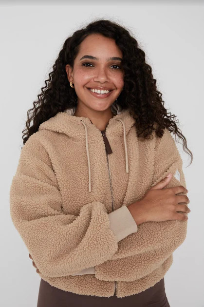 BREEZE BORG JACKET - TEDDY | TALA (UK)