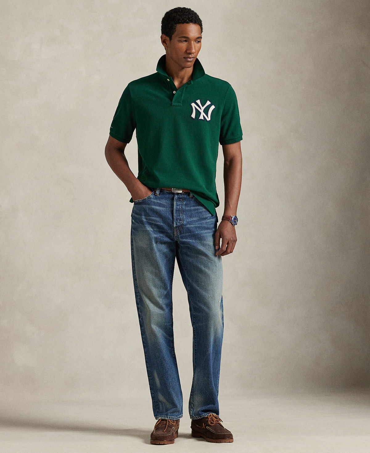 Polo Ralph Lauren Unisex Yankees Polo Shirt - Moss Agate | Macy's