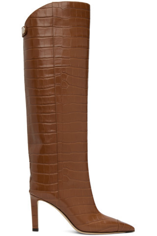 Tan Alizze 85 Boots | SSENSE