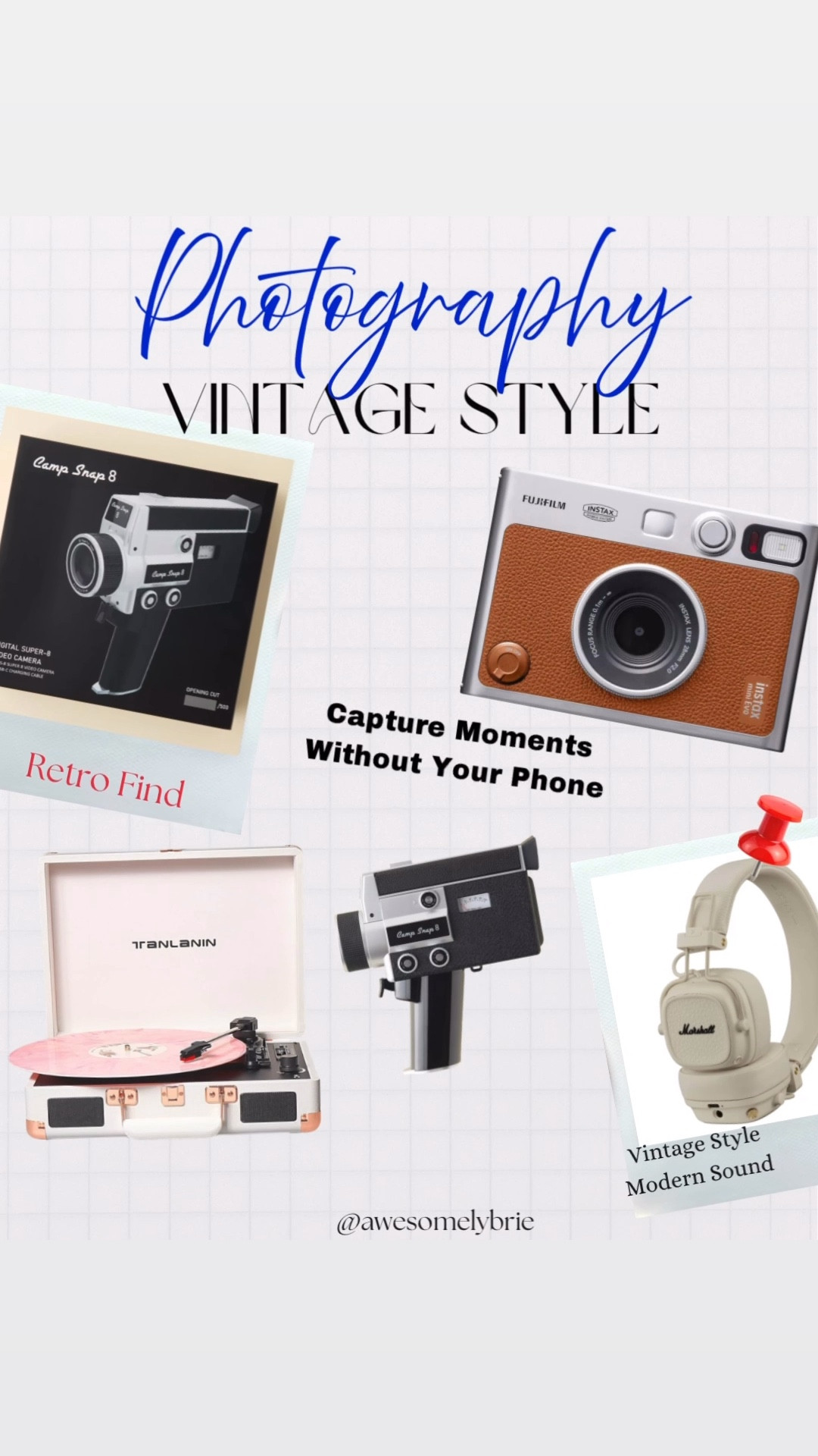 Looking for a cool gift to give somebody for their birthday or for Mother’s Day coming up check out these vintage finds!

#Gifts #Vintage #Cameras #Electronics ￼￼

#LTKHome