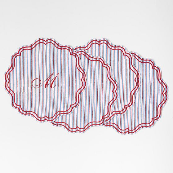 Scalloped Placemats, Set of 4 | Mark and Graham