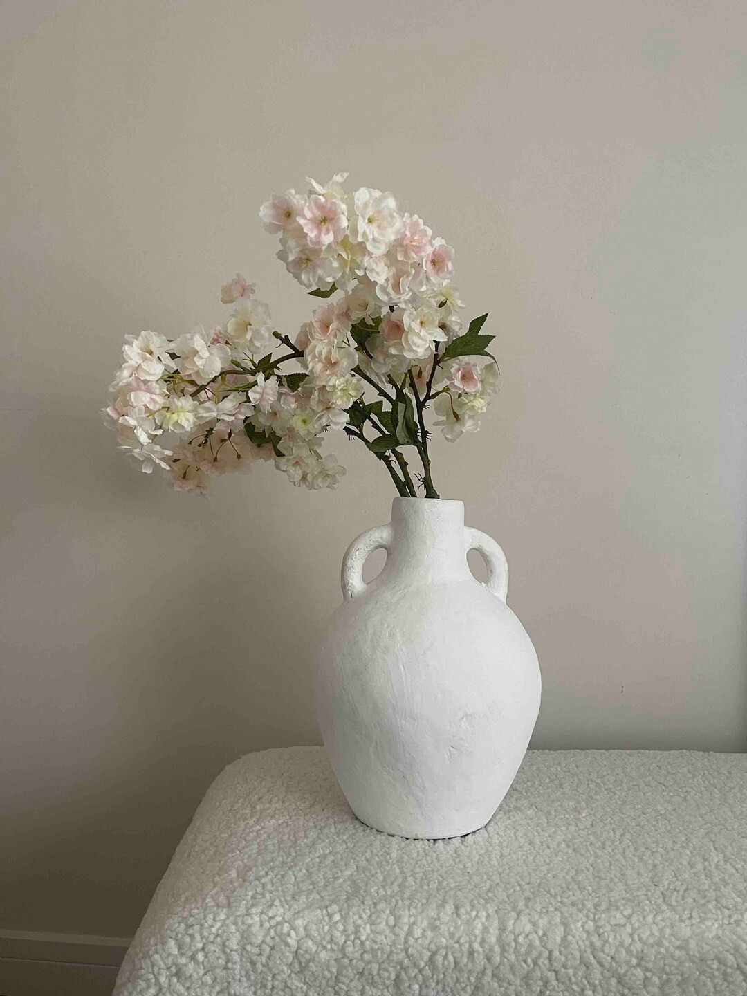 Luxury Pink & White Faux Blossom Flowers, Faux Flowers, Artificial Flowers, Aritifical Blossoms, ... | Etsy (US)