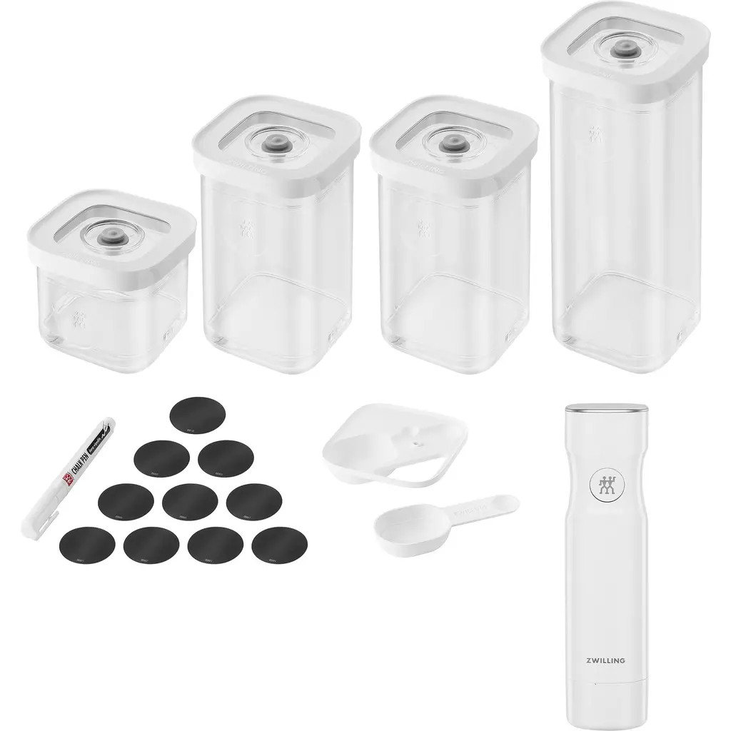 ZWILLING Fresh & Save 6-Piece Cube Set & Vacuum Pump Set in White at Nordstrom | Nordstrom