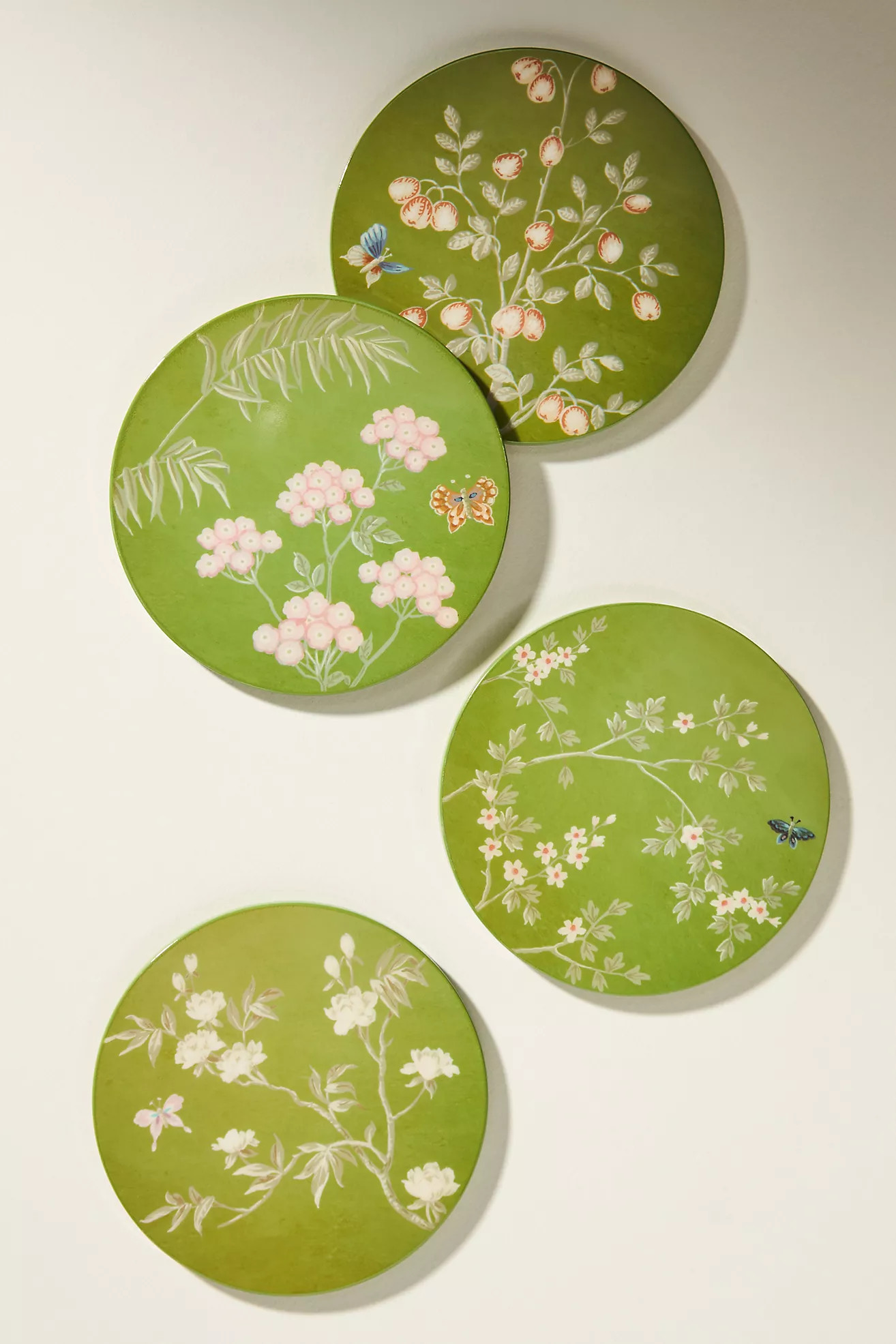 Addison Ross Chinoiserie Lacquered Coasters, Set of 4 | Anthropologie (US)