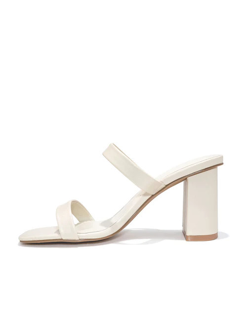 Raye Block Heeled Sandal - Beige - FINAL SALE | VICI