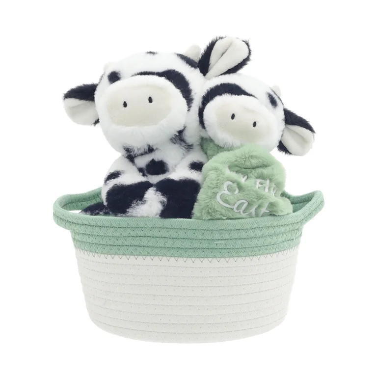 My First Easter Basket Set, Green and White, 3 Pieces, Easter by Way To Celebrate | Walmart (US)