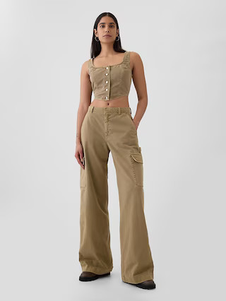 Mid Rise Cargo Baggy Khakis | Gap (US)