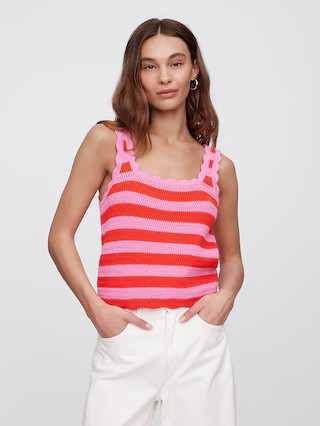 Squareneck Sweater Tank Top | Gap Factory
