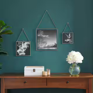 Antique Black Hanging Gallery Picture Frames (Set of 3) | The Home Depot