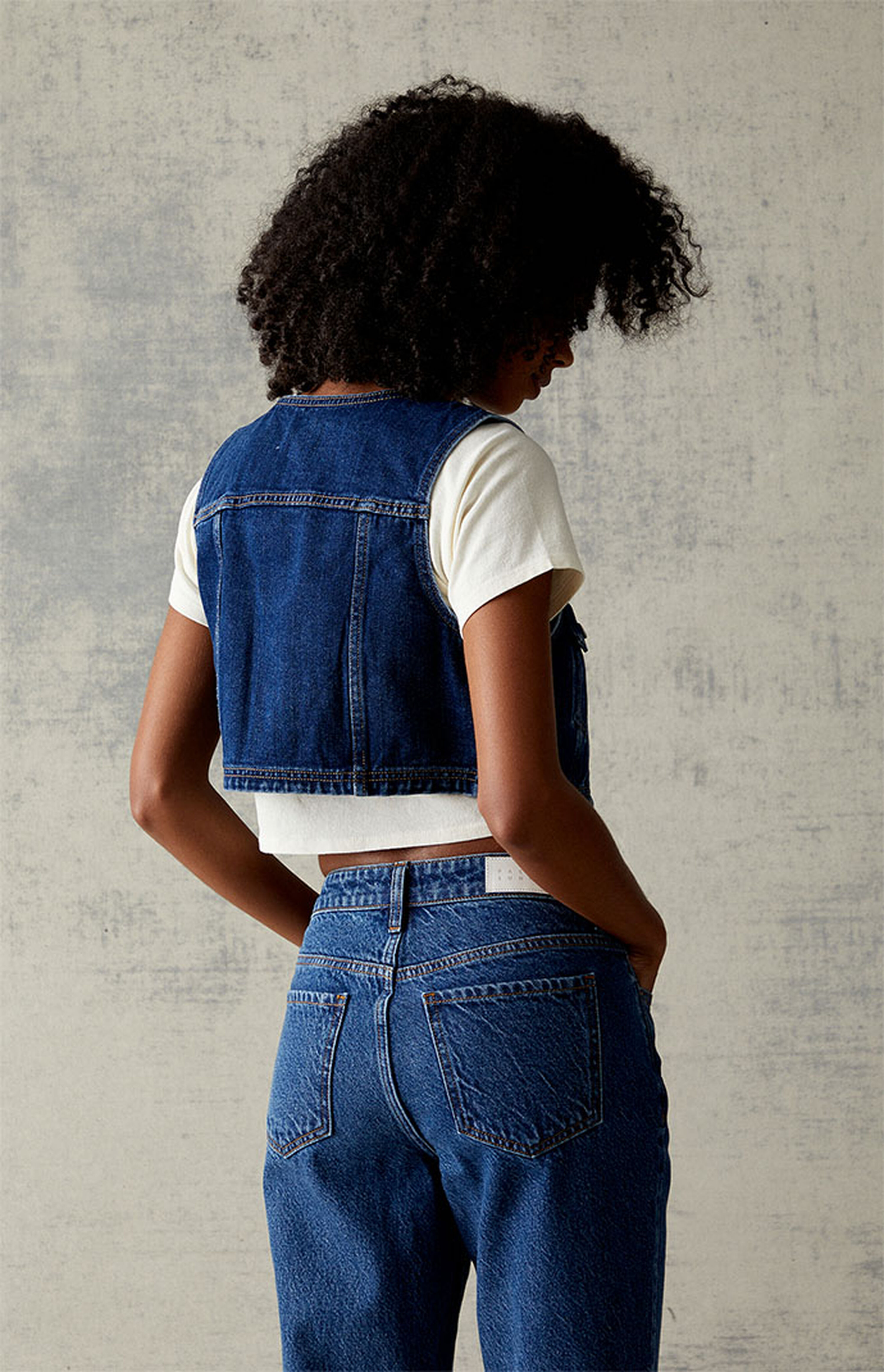 PacSun Ultra Cropped Denim Vest | PacSun