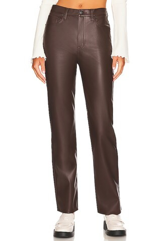 PISTOLA Cassie Super High Rise Straight Pant in Coffee Bean from Revolve.com | Revolve Clothing (Global)
