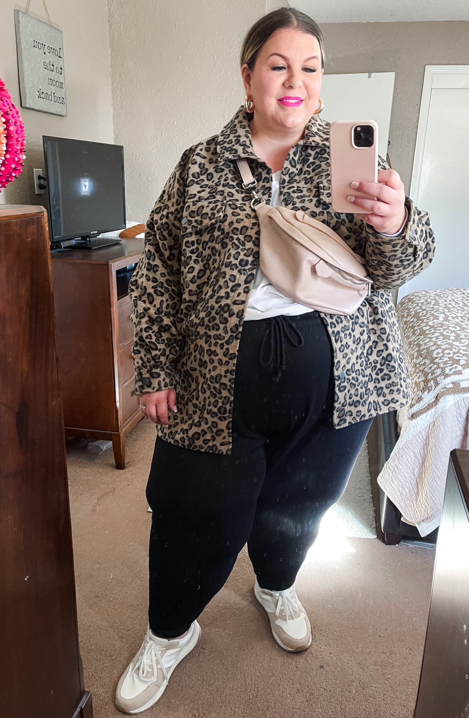 This plus size leopard shacket is so fun and will keep you so warm! Such a great piece to add to casual plus size fall outfits! Runs big, wearing 3X. 

#LTKunder50 #LTKstyletip #LTKcurves