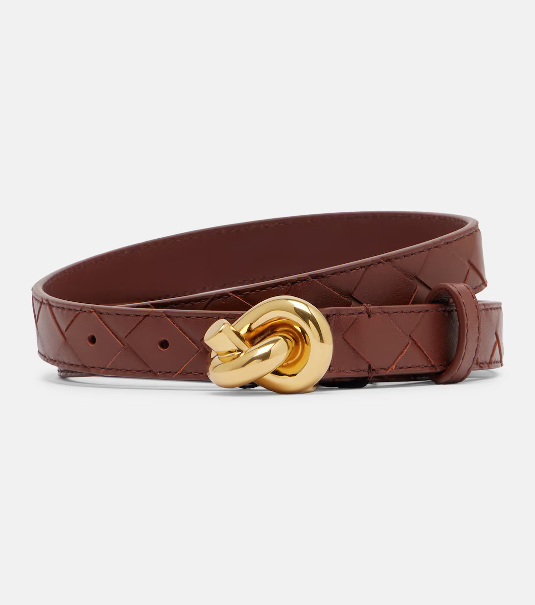 Knot Intrecciato leather belt | Mytheresa (UK)