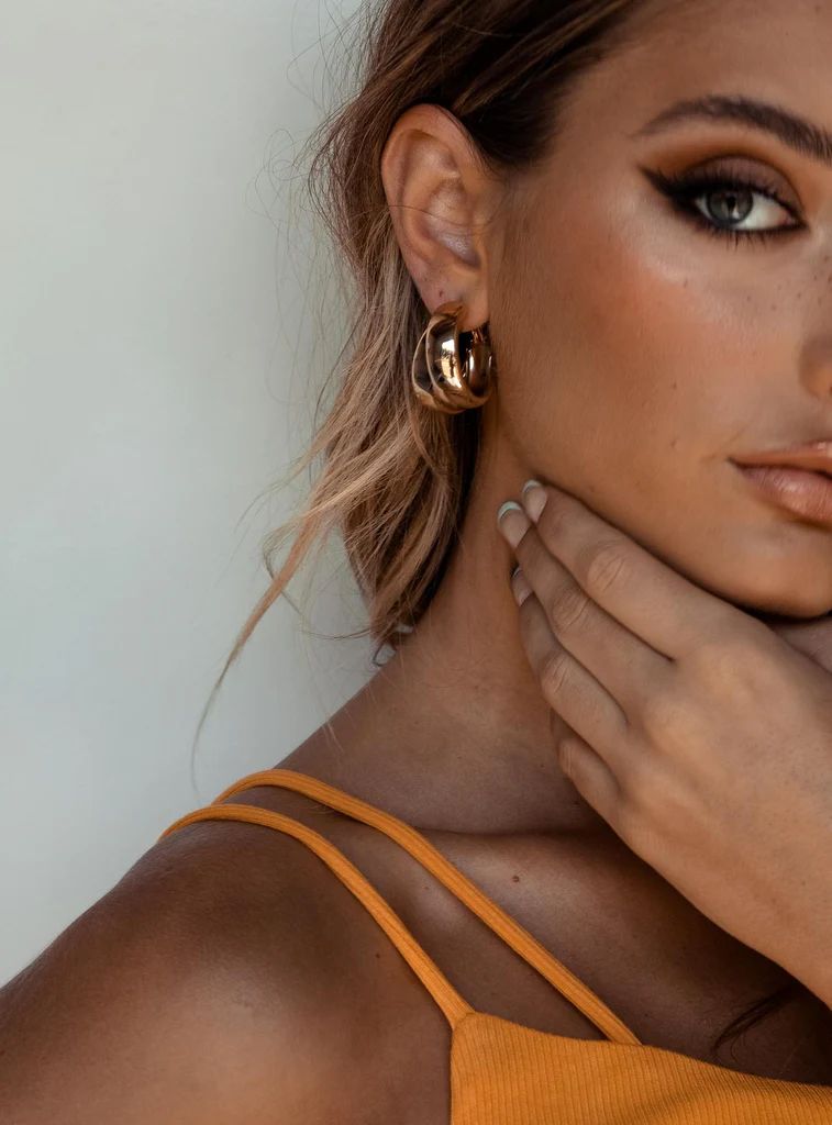 Tahlia Earrings Gold | Princess Polly US